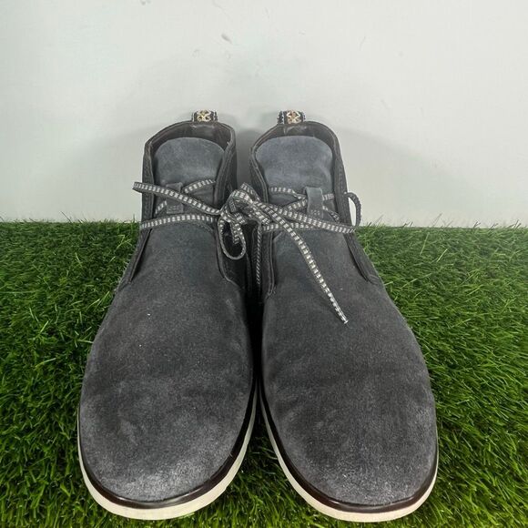 UGG Chukka Boots Men Size 10.5 Freamon Waterproof Shoes Blue Suede - Picture 2 of 7